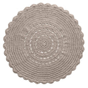 Zuri House Crochet Doily Rug - Beige