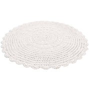 Zuri House Crochet Doily Rug - Ivory