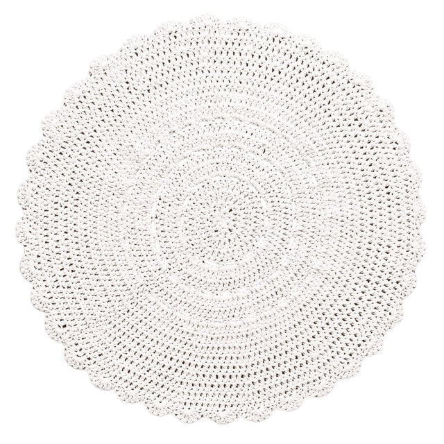 Zuri House Crochet Doily Rug - Ivory