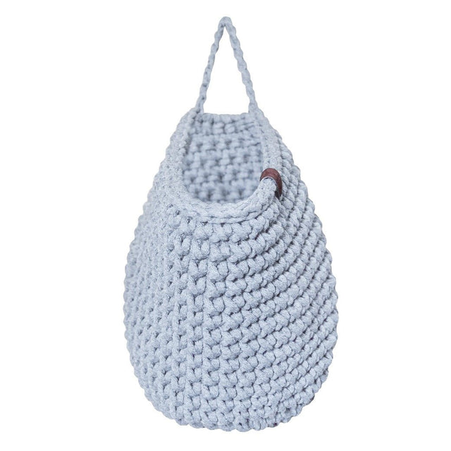 Zuri House Crochet Hanging Bag - Baby Blue
