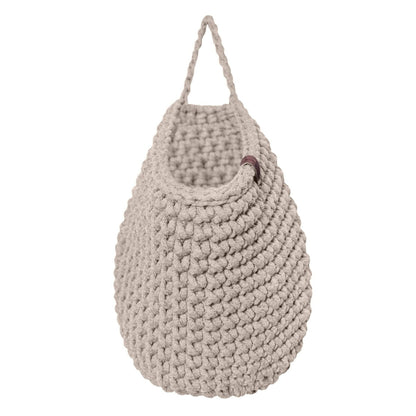 Zuri House Crochet Hanging Bag - Beige