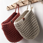 Zuri House Crochet Hanging Bag - Beige
