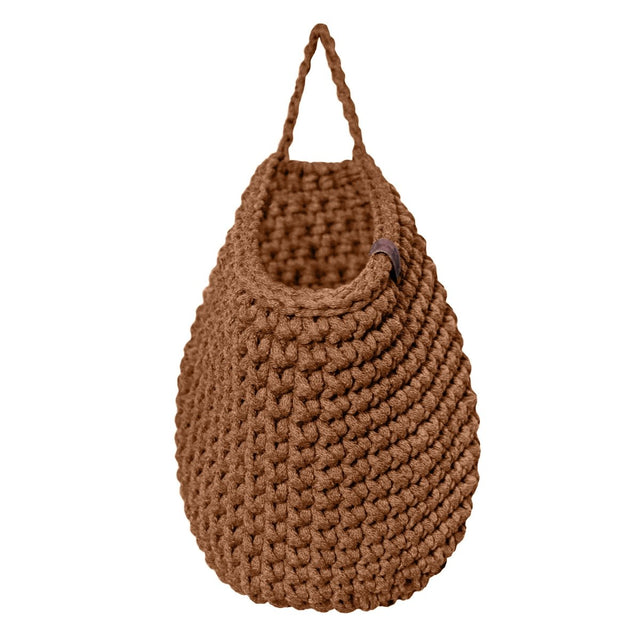 Zuri House Crochet Hanging Bag - Cinnamon