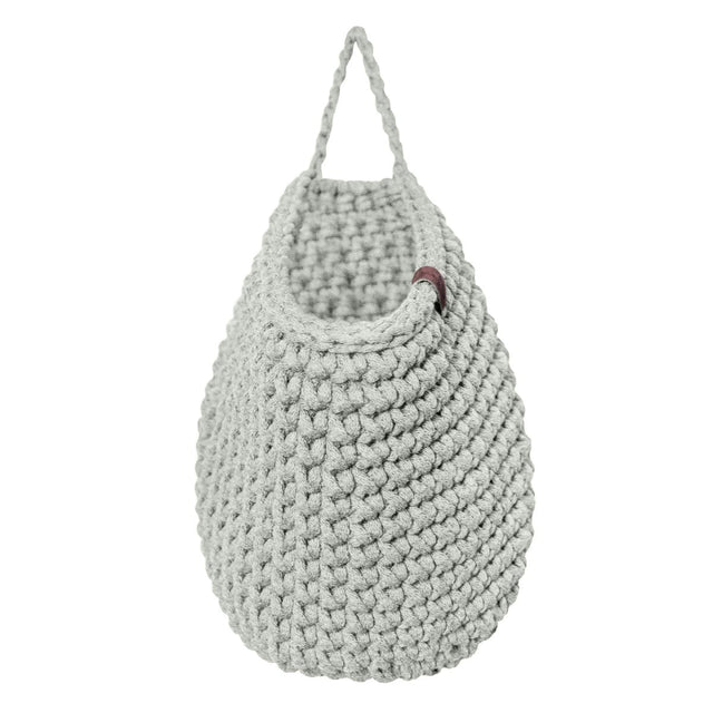 Zuri House Crochet Hanging Bag - Light Olive