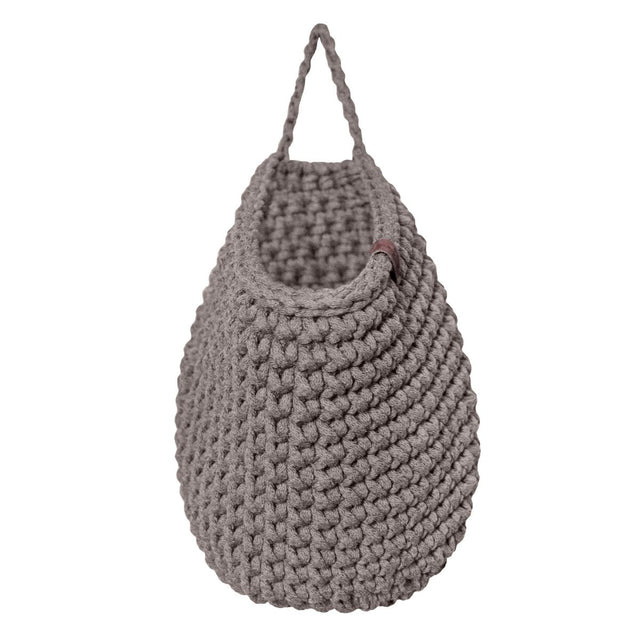 Zuri House Crochet Hanging Bag - Mocha