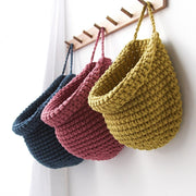 Zuri House Crochet Hanging Bag - Old Rose
