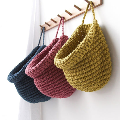Zuri House Crochet Hanging Bag - Old Rose