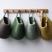 Zuri House Crochet Hanging Bag - Sage