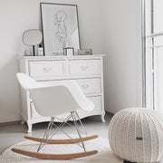 Zuri House Crochet Rug Moon - Ivory