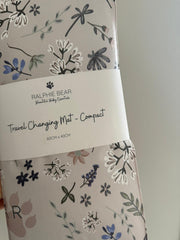 Ralphie Bear Baby Changing Compact Travel Mat - Wildflower