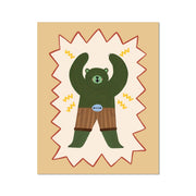 Kid of the Village Mighty Cub Superhero Fine Art Print