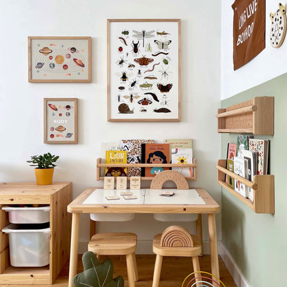 Kid of the Village Minibeasts Fine Art Print - White