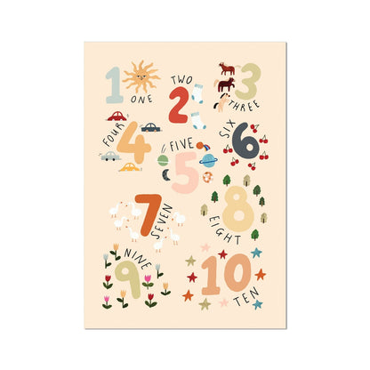 Kid Of The Village Counting Fine Art Print