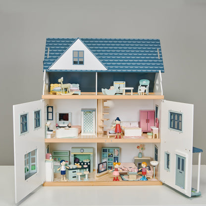Tender Leaf Toys Dovetail Bundle (Dovetail House, Doll Family, 5 Room Sets)