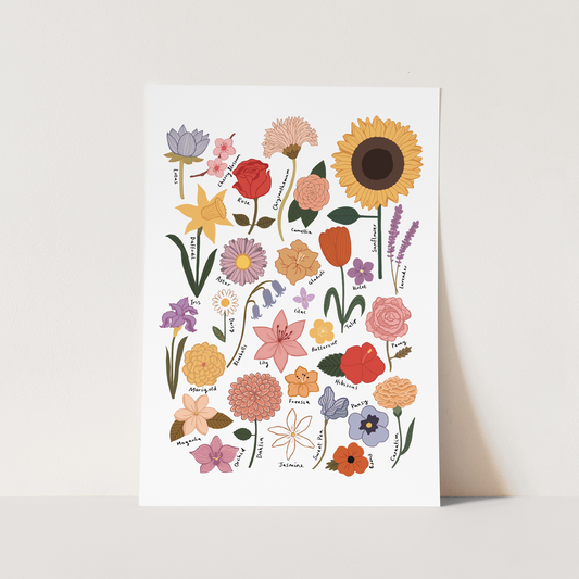 Kid Of The Village Flower Fine Art Print