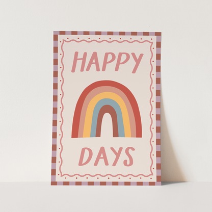Kid of the Village Happy Days Fine Art Print