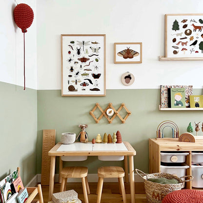 Kid Of The Village Minibeasts Fine Art Print - White