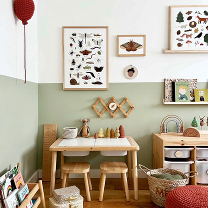 Kid of the Village Minibeasts Fine Art Print - White