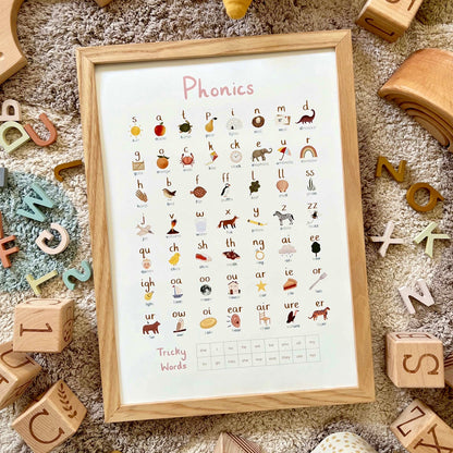 Kid of the Village Phonics Fine Art Print - Pink