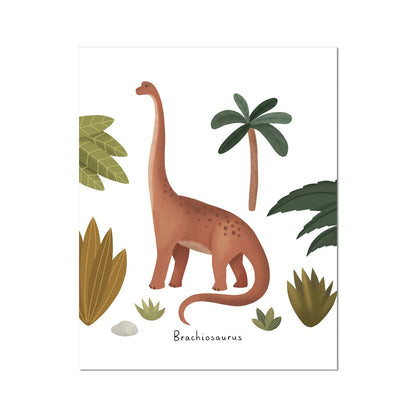 Kid of the Village Brachiosaurus Fine Art Print