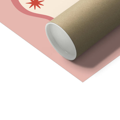 Kid of the Village Super Cool Kid Fine Art Print - Pink