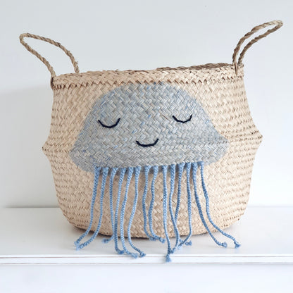 Bellybambino Blue Jellyfish Basket - Extra Large