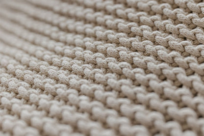 Zuri House Knitted Bean Bag - Beige
