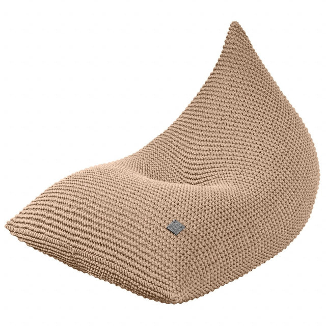 Zuri House Knitted Bean Bag - Caramel