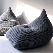 Zuri House Knitted Bean Bag - Dark Grey