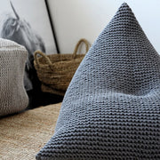 Zuri House Knitted Bean Bag - Dark Grey