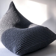 Zuri House Knitted Bean Bag - Dark Grey
