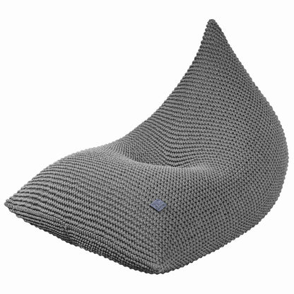 Zuri House Knitted Bean Bag - Dark Grey