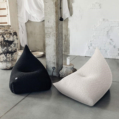 Zuri House Knitted Bean Bag - Ivory