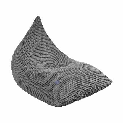 Zuri House Knitted Bean Bag - Dark Grey