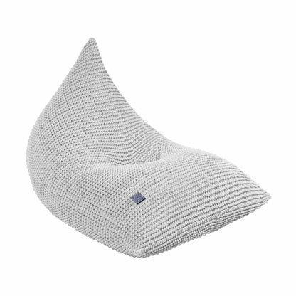 Zuri House Knitted Bean Bag - Light Grey