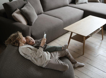 Zuri House Knitted Bean Bag - Mocha