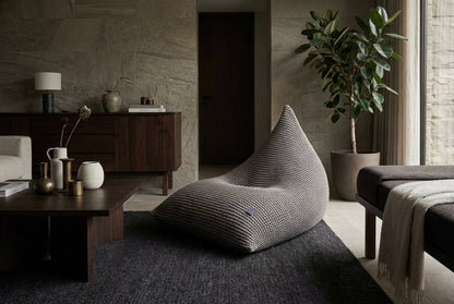 Zuri House Knitted Bean Bag - Oatmeal
