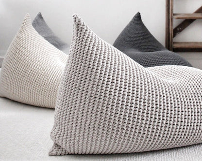 Zuri House Knitted Bean Bag - Oatmeal