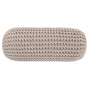 Zuri House Knitted Bolster Cushion - Beige