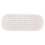 Zuri House Knitted Bolster Cushion - Ivory