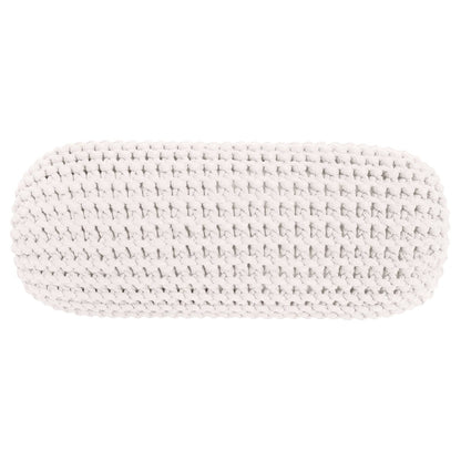 Zuri House Knitted Bolster Cushion - Ivory