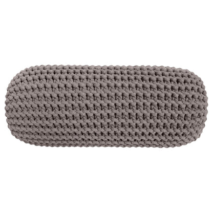 Zuri House Knitted Bolster Cushion - Mocha