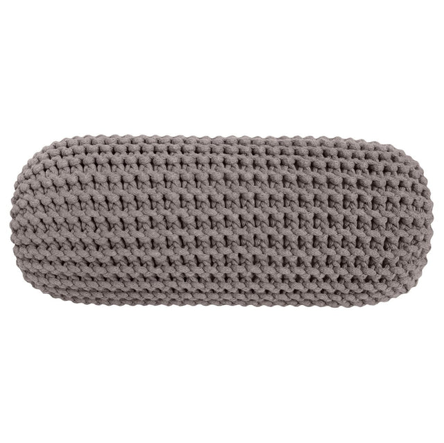 Zuri House Knitted Bolster Cushion - Mocha