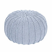 Zuri House Knitted Pouffe - Baby Blue