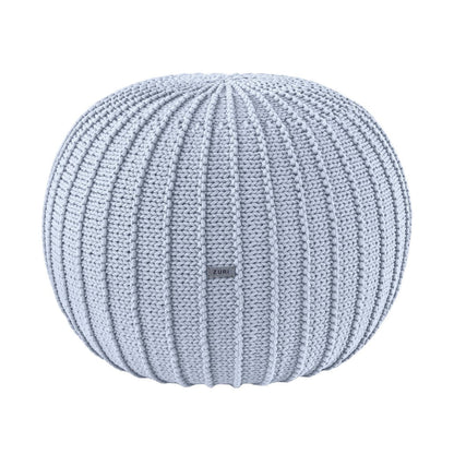 Zuri House Knitted Pouffe - Baby Blue