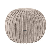 Zuri House Knitted Pouffe - Beige