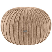 Zuri House Knitted Pouffe - Caramel