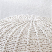 Zuri House Knitted Pouffe - Ivory