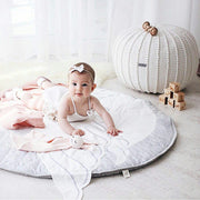 Zuri House Knitted Pouffe - Ivory