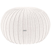 Zuri House Knitted Pouffe - Ivory